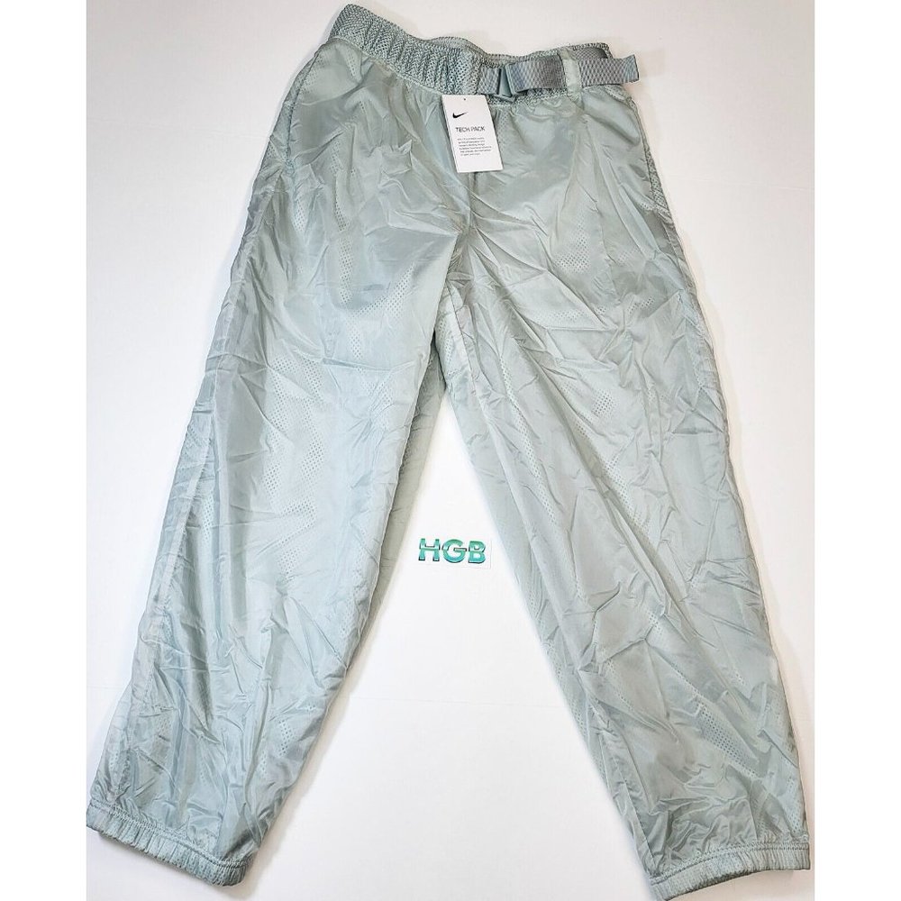 Nike Sportswear Tech Pack Jogger Women's Woven Mesh High Rise Pant CZ9791-019 - Picture 2 of 10